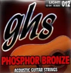 S325  GHS Phosphor Bronze Acoustic Guitar Strings -- Light