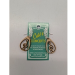 CCET1 Cate's Concepts Earrings - Treble Clef Tear Drop