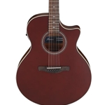 AE100BUF Ibanez Acou/Elect Guitar - Burgundy Flat