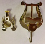 1815G  Bach Clamp-On Trumpet Lyre Brass