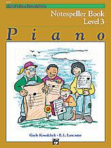 Alfred Basic Piano Notespeller Level 3 14557