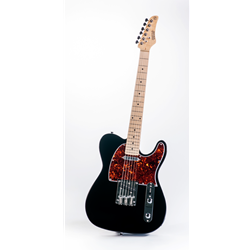 NGW125BK Nashville Guitar Works NGW Electric Guitar - Black / Maple
