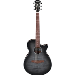 AEG70TCH Ibanez AEG Acou/Elect. Guitar - Transparent Charcoal Burst High Gloss