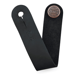 MM18CH-BLK Levys Black Leather Headstock Strap Adapter