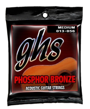 S335 Ghs GHS Phosphor Bronze Acoustic Guitar Strings -- Medium