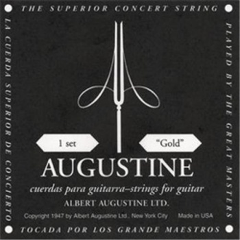 S.P.  Augustine Classic Black Guitar Strings -- Medium Tension