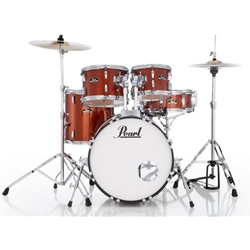 RS525SC/C749  Pearl Roadshow Burnt Orange Sparkle Drumset w/cymbals