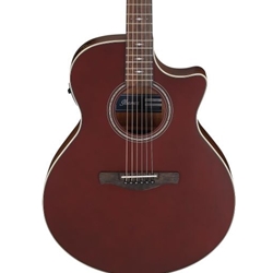 AE100BUF Ibanez Acou/Elect Guitar - Burgundy Flat