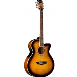 EA15ATB Washburn Mini Jumbo Acou/Elect - Tobacco Burst