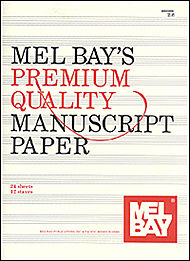 12 Stave Manuscript Paper (FOLDED 96 PG) MB93898